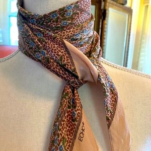 Echo scarf soft colors vintage feel